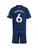 Manchester United Lisandro Martinez #6 Vieraspaita Lasten 2024-25 Lyhythihainen (+ shortsit)